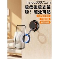 Magsafe Điện Thoại Di Động Treo Tường Hút Cốc Từ Tính Không Đục Lỗ Có Thể Gập Lại Xoay Gương Vệ Sinh Hút Chân Không Hấp Phụ Phòng Tắm Kính Dán Tường Nhà Bếp Cố Định Treo Tường De