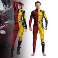Mahes Cosplay Áo liền quần, Body Siêu Anh Hùng Deadpool Trang Phục, Năm Nhân Vật Phim Màu Đỏ Tưởng Tượng Giáng Sinh Trang Phục Đảng Quần Áo