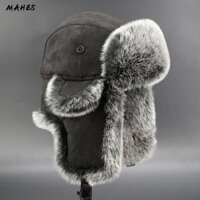 MAHES Mũ Da Lộn Hóa Trang Nhân Vật Trapper Nga Ushanka