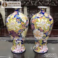 Mai Bình Ngàn Hoa Bát Tràng Màu 50cm – 25060