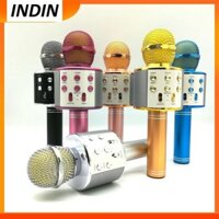 Mai Bluetooth Không Dây Condenser Magic Karaoke Micro Điện Thoại Di Động Máy Nghe Nhạc MIC Loa Ghi Âm Nhạc