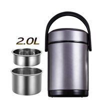 MAI&BAO Food Flask Vacuum Insulated, Double Walled Stainless Steel Food Flask Food Container 8 to 12 Hours Hot with Insulated Bag