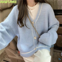 MAIFUWEI áo len cardigan áo khoác cardigan Popular xu hướng Đơn giản Fashion A91K874 31Z240803