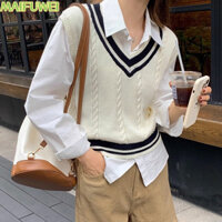 MAIFUWEI áo len cardigan áo khoác cardigan INS thời trang Xu hướng xu hướng WMY2393FAI 35Z240829