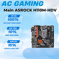 Main ASROCK H110M-HDV hàng cũ bảo hành 3 tháng.