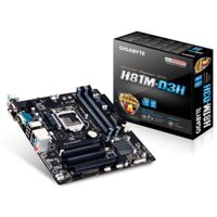 Main Gigabyte GA-H81M-D3H Full 4 khe ram 3 cổng xuất hình 2 khe PCI chạy card máy công nghiệp