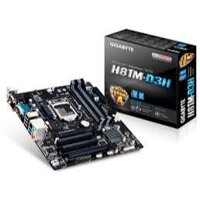 Main GIGABYTE H81 GA-H81M-D3H cũ, xuất hình 3 công HDMI VGA DVI dễ dàng mở rộng thêm màn hình phụ. Lắp máy CNC ok