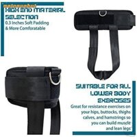 Mainaushui Dây đeo vòng chân Khóa kim loại Quả tạ Dây đeo trọng lượng hông Tập thể dục