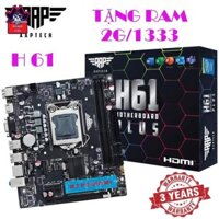 Mainboard Aaptech H61 Plus (Tặng 1 DDRAM Kingston 2gb/1333 Box) Chính Hãng Bảo Hành 3 Năm