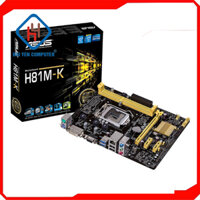 Mainboard Asus H81M-K Chính Hãng/ Socket 1150/ CPU Core i3/ i7/ Pentium@/ Celeron@