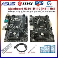 Mainboard - Bo mạch chủ Máy tính Giga, Asus, Samsung H310, H110, H81, H61, H67 - Sản phẩm tháo máy Hàn Nhật, Main đẹp