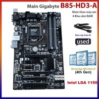 Mainboard - Bo mạch chủ máy tính Gigabyte B85 Có 4 khe Ram, Socket 1150, Main tháo máy Hàn siêu đẹp như mới