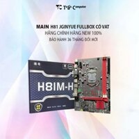 Mainboard Jginyue H81M H HDMI, VGA, NVME New Full Box Main H81 Mới 100% có VAT