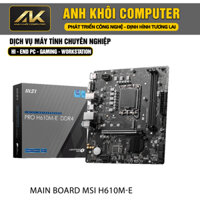 Mainboard MSI PRO H610M-E DDR4