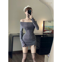 [MAISEY 2122] ĐẦM NGẮN ÔM BODY ĐÍNH ĐÁ