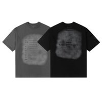 Maison Margiela Mùa Hè Mỹ MM6 Gila Wash High Street Retro In Chữ Nhỏ Cổ Cao Nam Nữ Tay Ngắn