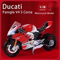 Maisto 1: 18 Ducati Panigle V4 S Diavel Kawasaki Ninja H2 R Xe Máy Đồ Chơi Mô Hình Sưu Tập Sở Thích