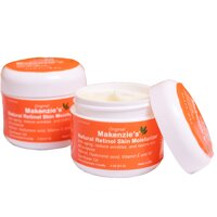 Makenzie's Naturals 2.5% Retinol Moisturizer Two Pack Large Size All Skin Types Anti-Aging Reduce Wrinkles All Purpose Sunflower Oil Made in USA
