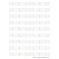 Makeup Face chart - Chart tập mày M02