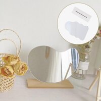 Makeup Mirror Irregular Frameless Cosmetic Mirror Bathroom Vanity Home Decor - 24x13.5cm Wave