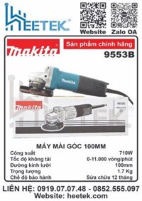 MAKITA 9553B MÁY MÀI GÓC 100MM CHÍNH HÃNG MAKITA, XUẤT XỨ THÁI LAN