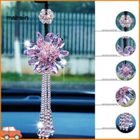 Mal- Mặt dây chuyền hạt hoa sành điệu Trang trí nội thất ô tô Gương chiếu hậu treo trang trí