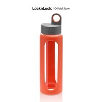 [Malaysia Limited Offer] Bình thủy tinh đựng nước có bọc silicone 510ml Lock&Lock - màu đỏ LLG933