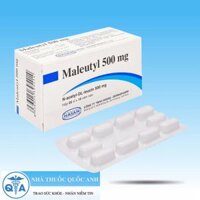 Maleutyl 500mg Thuốc trị chóng mặt (hộp 5 vỉ x 10 viên)