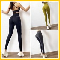 [MALL] Quần Tập Gym Nữ Yoga [LEGGING] Poly IF Cạp Gel Cao tôn dáng thun dày dặn [ĐỒ TẬP]