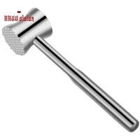 🔥Mallet Thép không gỉ, Máy đập thịt hai mặt, Máy đánh thịt hạng nặng cho bít tết và thịt bò
