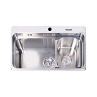 MALLOCA MS 1022D – Chậu rửa bát inox 2 hố dương bàn