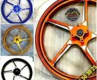 Mâm 5 cây Racing Boy nhôm nguyên khối CNC chính hãng size 1.6 x 1.85 - 17 inch