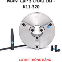 Mâm cặp cơ hãng quả địa cầu K11-320 3 chấu, phi 320 chấu lật Đức Thông Cơ Khí