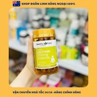 Mầm đậu nành Healthy Care Super Lecithin 1200mg, Hàng Chuẩn Úc, mầm đậu chăm sóc sắc đẹp