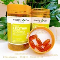 Mầm Đậu Nành Healthy Care Super LECITHIN 1200mg. MẦM ĐẬU NÀNH ÚC HEALTHY CARE 100 viên.