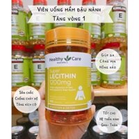 Mầm đậu nành Healthy Care Super Lecithin 1200mg Tăng Vòng 1, đẹp da, đào thải độc tố gan, cân bằng nội tiết tố