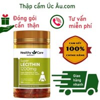 Mầm đậu nành HEALTHY CARE SUPER LECITHIN hỗ trợ tăng vòng 1 hàng Úc 100 viên