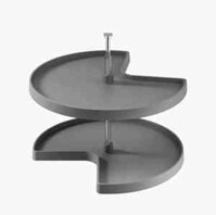 Mâm để đồ 3/4 góc tủ bếp xoay 360 độ Taura CK009-GR