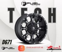 Mâm độ xe Fuel Tech – D671 | 17×9