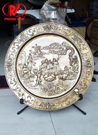 Mâm đồng tranh hình Bát Tiên