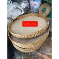 Mâm gỗ - Mâm để bộ đĩa mặt trời
