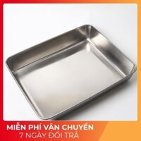 Mâm Inox Đặc Biệt 25x35x5Cm - Hàng Chất Lượng Cao