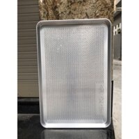 Mâm khay nướng bánh lỗ 40x60, khay nướng bánh có lỗ bằng nhôm 40x60x3c