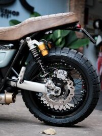 Mâm Kineo Triumph Thruxton đùm màu titan niềng đen