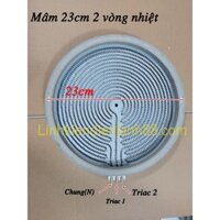 Mâm Nhiệt của Bếp Hồng Ngoại 23cm 2 Vòng Nhiệt Mới