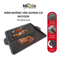 Mâm Nướng Vân Xương Cá Phủ Men Chống Dính MyCook Chảo Nướng BBQ Hải