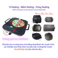 Mâm nướng vuông quai cao chống dính 25x30 nướng thịt trên được nhiều loại bếp tiện lợi