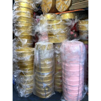 mâm quả tráp cưới màu vàng, màu xanh, màu trắng kem