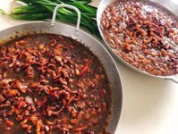 Mắm ruốc xào thịt ba rọi