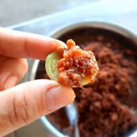 Mắm tép chưng thịt